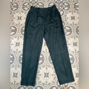 Emerald Vintage Linen Trouser